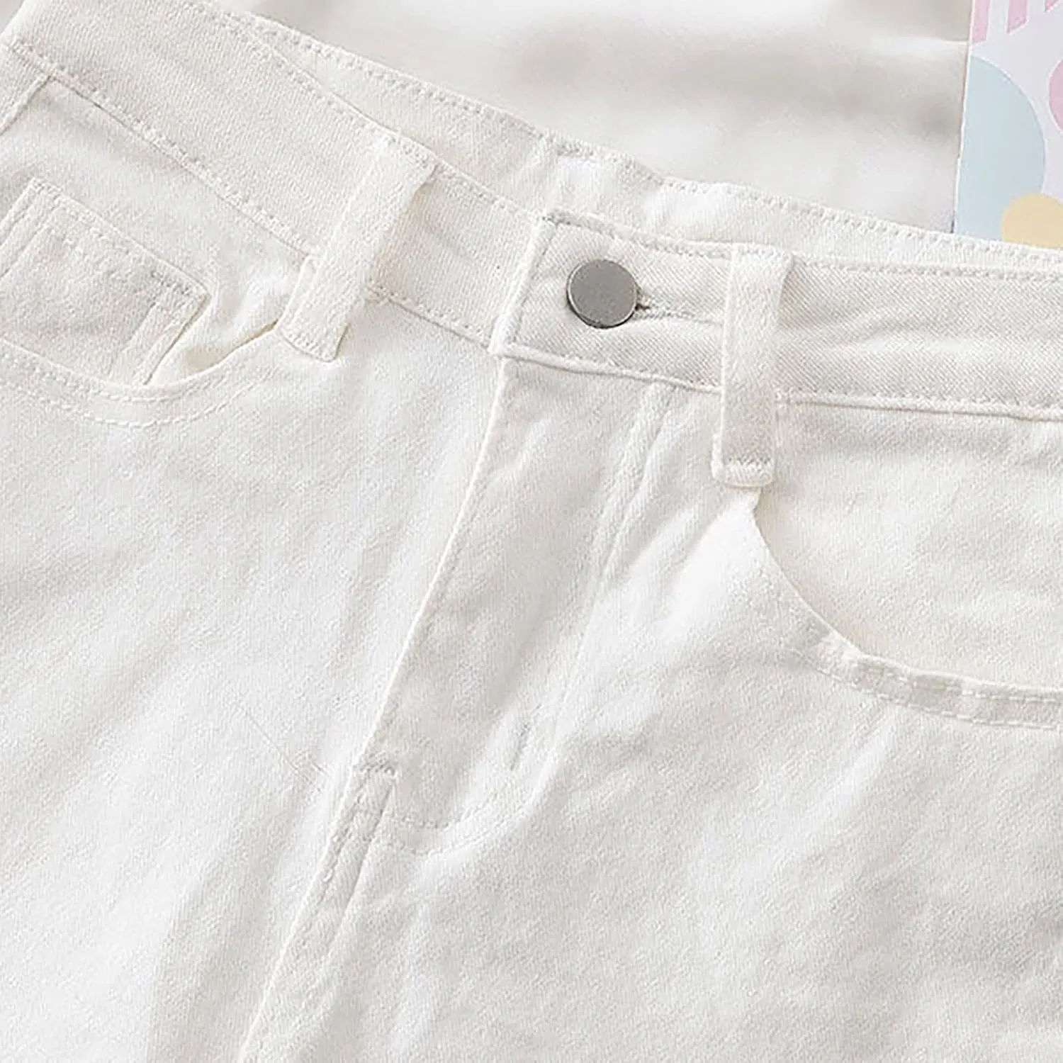 Women's High Waisted Stretchy Denim Shorts Casual Summer Wide Leg Jean Shorts Trendy A Line Design Loose Fit Jorts