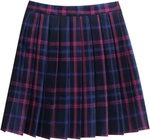Women's Pleated Plaid Skirt Sets High Waist School Uniform Set Mini A Line JK Skirts Necktie Bow Tie Plus Size 3 Ps