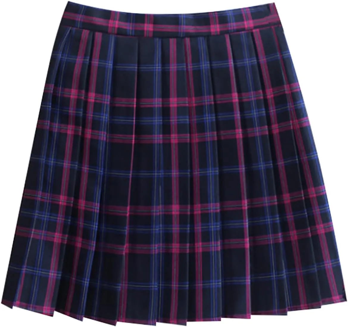 Women's Pleated Plaid Skirt Sets High Waist School Uniform Set Mini A Line JK Skirts Necktie Bow Tie Plus Size 3 Ps