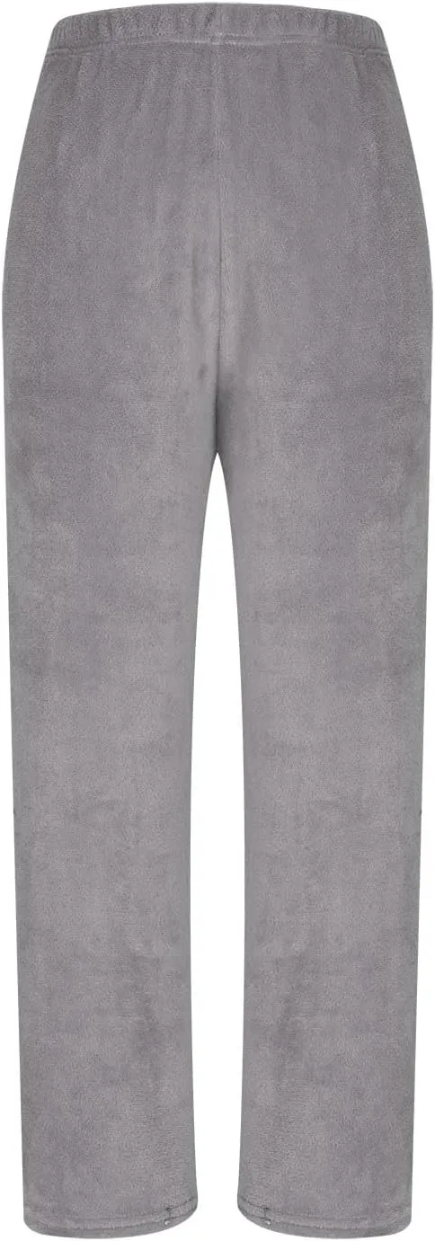Women's Plush Fleece Pants Track Athletic Running Yoga Velour Pants Jogger Comfy Pajama Lounge Warm Wide Leg Sweatpants