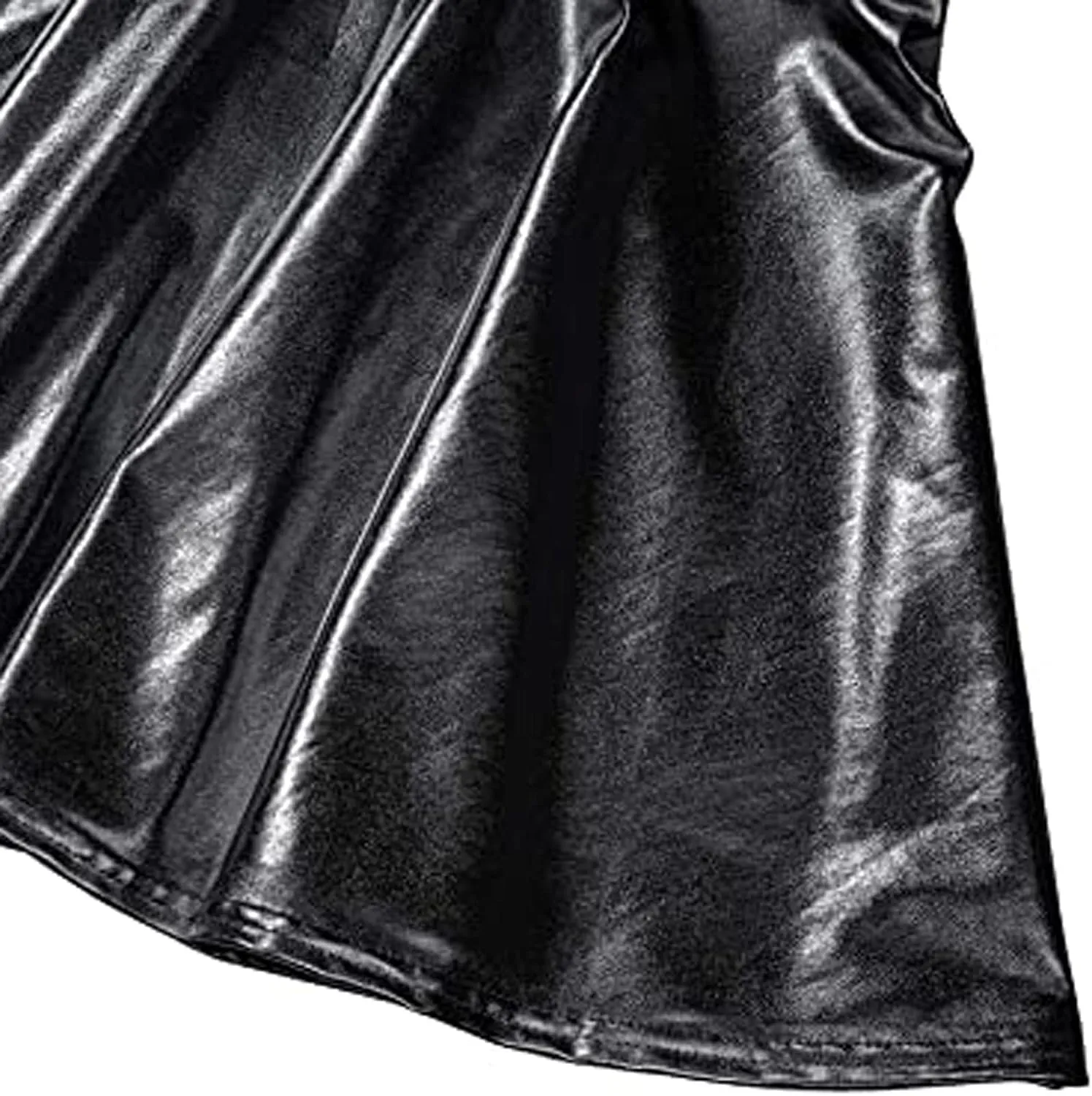 Women's Skirt Mini Casual Fashion Pleated Shiny Skirt A-Line Flared Women's Skirt Skirts for Women Trendy Summer