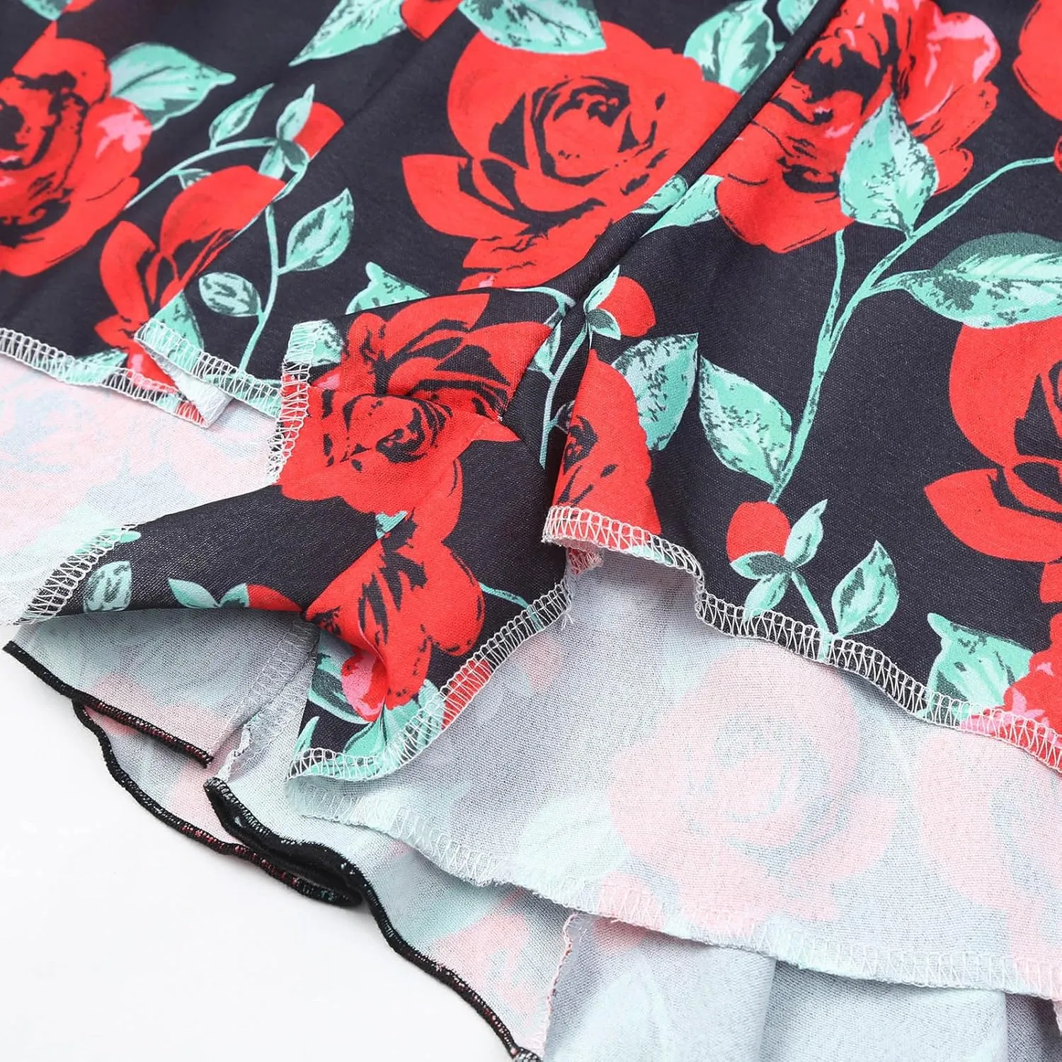 Womens Skirts for Summer Beach Vacation Bohemian Floral Print High Elastic Waist Trendy Pleated Maxi Skirts for Girls
