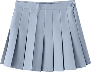 Women's Skirts High Waist Aline Pleated Mini Skirt Trendy Sports Cheerleading Casual Skirt