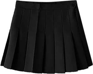 Women's Skirts High Waist Aline Pleated Mini Skirt Trendy Sports Cheerleading Casual Skirt