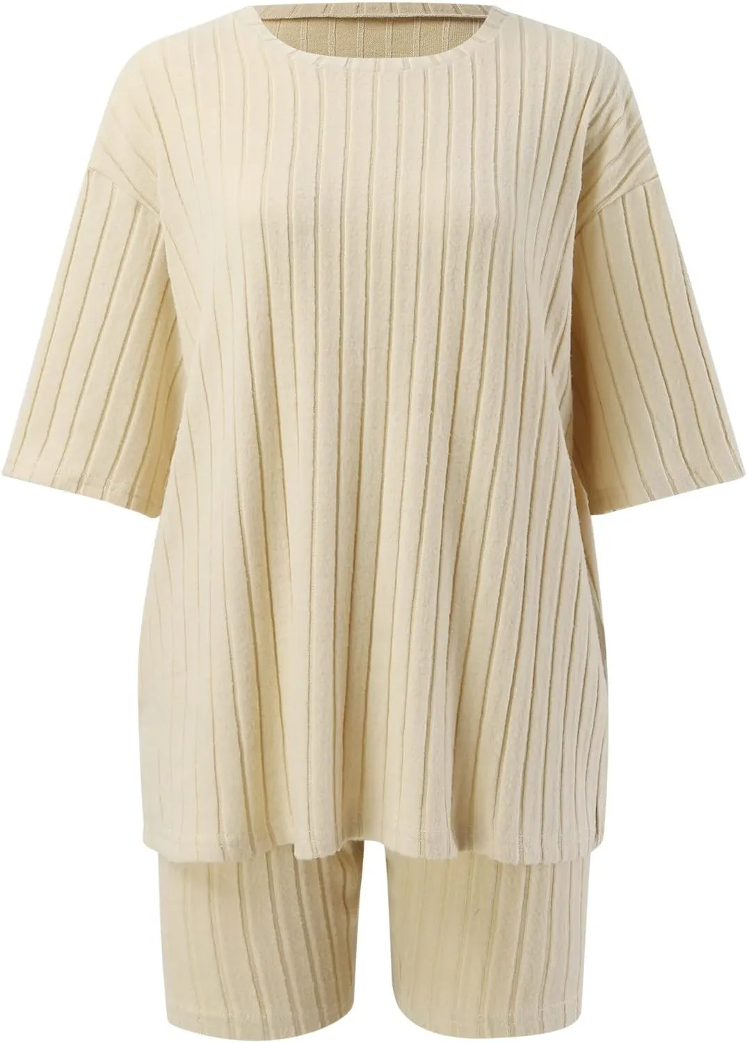 Women's Two Piece Summer Outfits Sweater Set 2025 Travel Resort Wear Sleeveless Casual Knit Lounge Sets