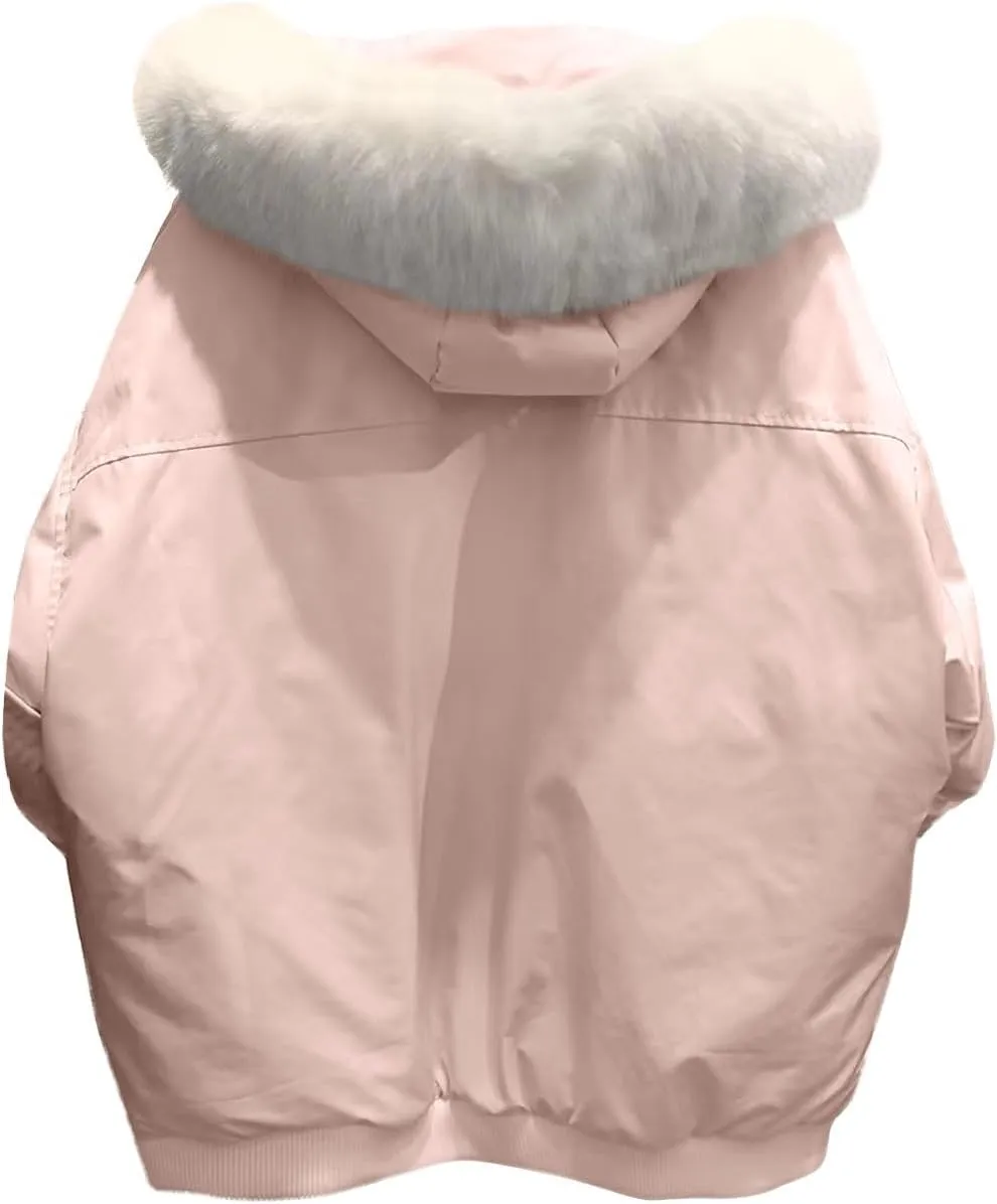 Women's Winter Coat Warm Parka Jacket Puffer Quilted Thicken Hooded Outerwear Coats Zip Up Casual Down Jackets