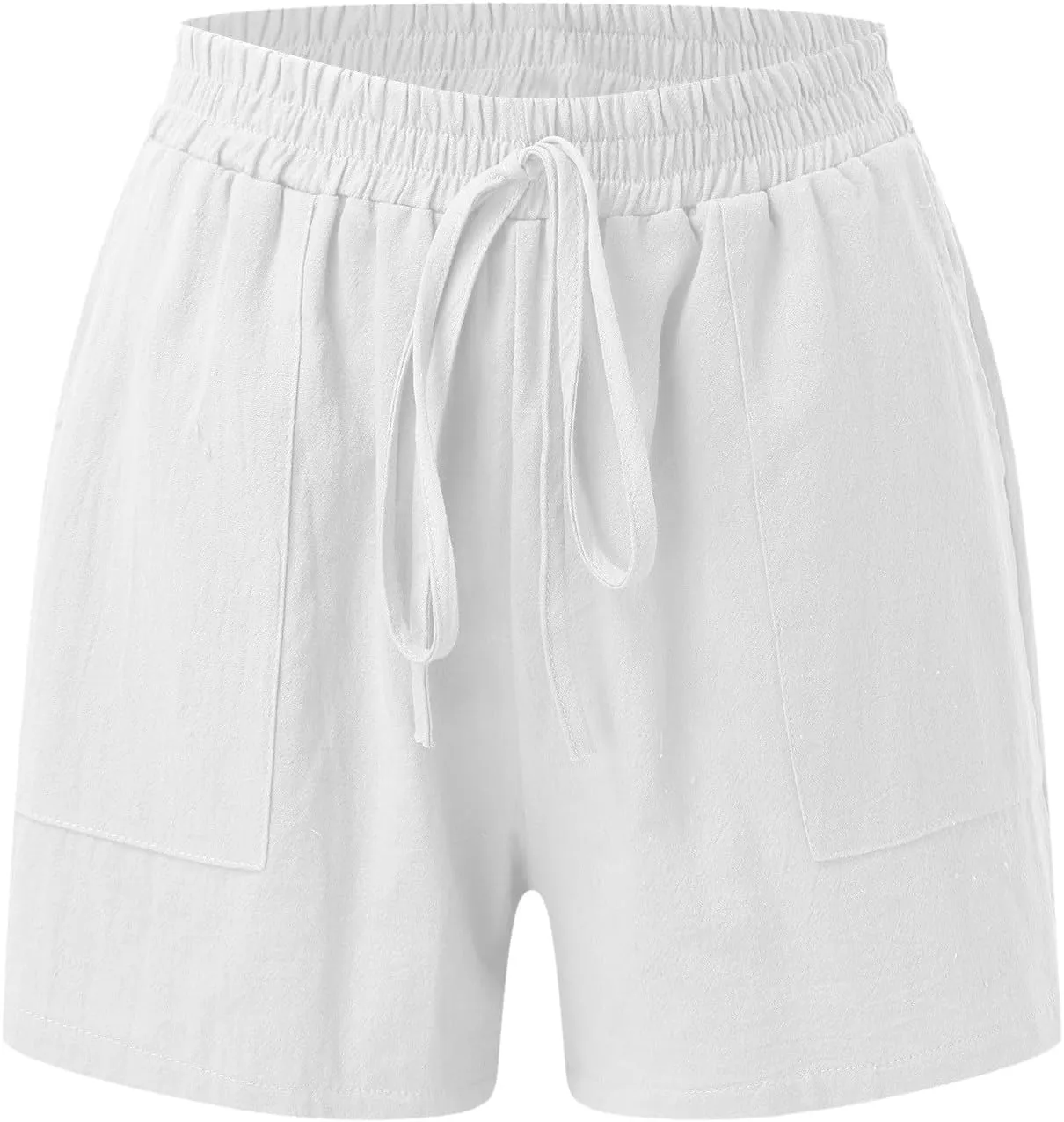 WYTong Women Summer Linen Button Down Shirt & Shorts Set 2 Piece Outfits with Pockets Casual Beach Vacation Loungewear